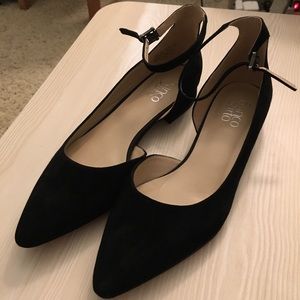 Franco Sarto flats with ankle straps
